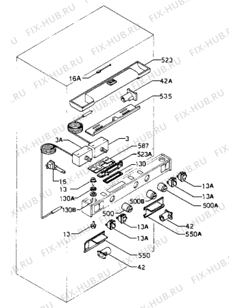 Взрыв-схема холодильника Zanussi ZI3454 - Схема узла Refrigerator electrical equipment